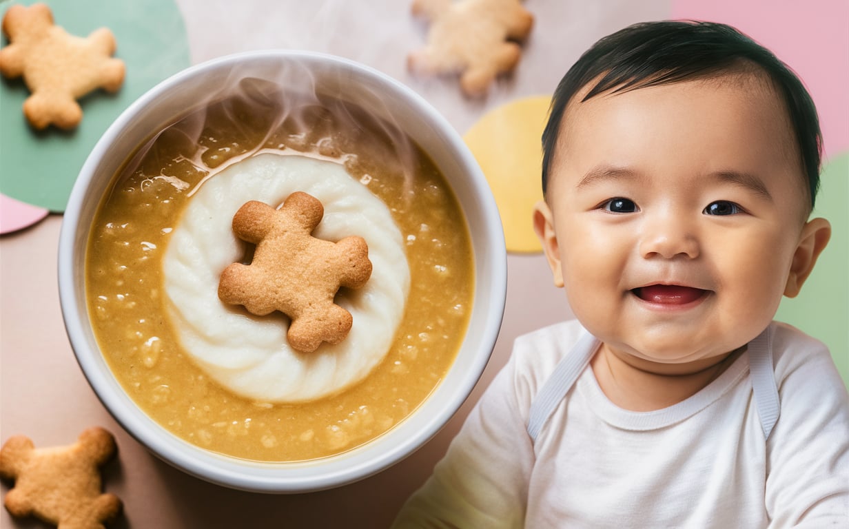 cháo đậu nành cho bé ăn dặm